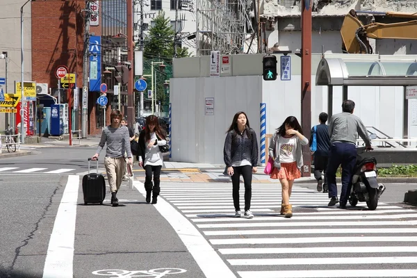Nagoya pedestrian crossing — 图库照片