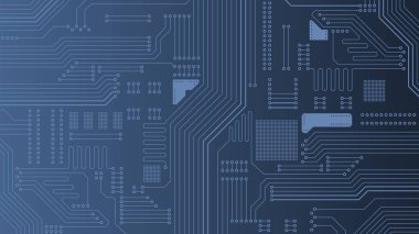 Circuit board technology. Electronics background. Vector circuit board illustration.