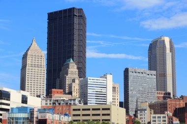 Amerikan şehri - Pittsburgh fotoğrafı. Pittsburgh şehir merkezi Pennsylvania silueti.