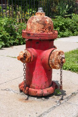 Pittsburgh, ABD 'deki yangın musluğu durağı - tipik şehir sokak özelliği.