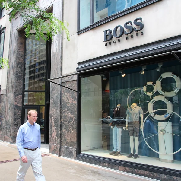 Hugo Boss butik — Stock fotografie