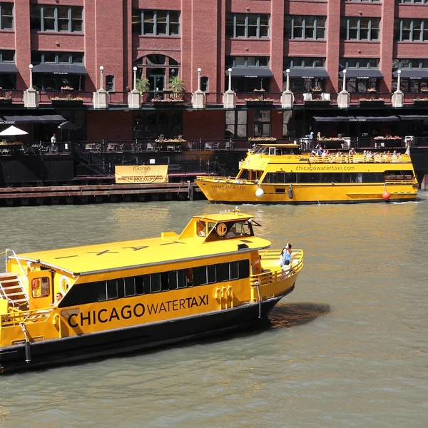 Chicago Nehri taksi — Stok fotoğraf