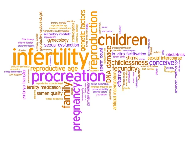 Infertility - word cloud — Stock Photo, Image