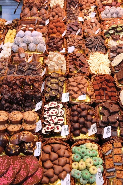 Süßwarenladen Hintergrund — Stockfoto