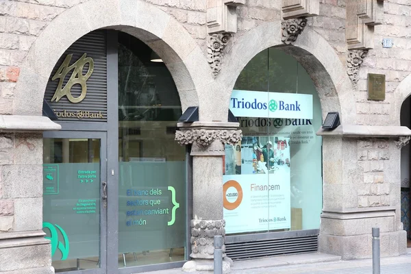 Triodos Bank in Barcelona — ストック写真