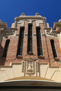 Mercado Merkez (Mercat Central), Valensiyalı cemaatin Alicante şehrindeki eski pazar salonu (Comunidad Valenciana), İspanya.