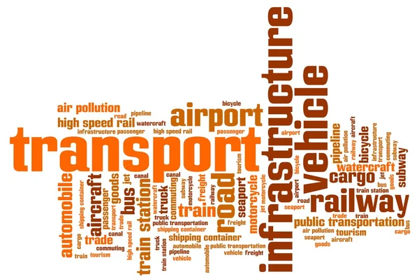 Transport - word cloud — Stock Photo, Image