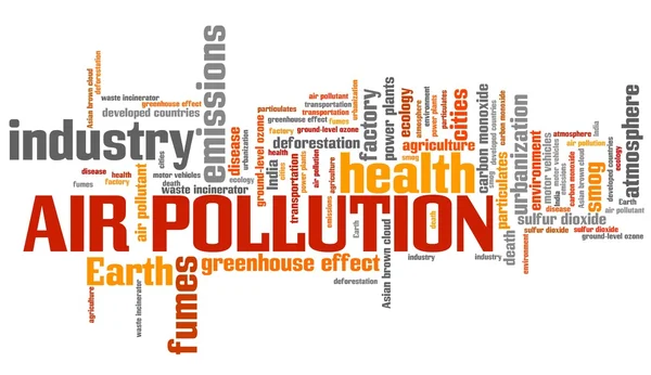 Air pollution - word cloud — Stock Photo, Image