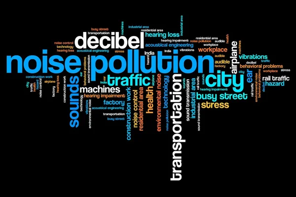 City noise - word cloud — Stock Photo, Image