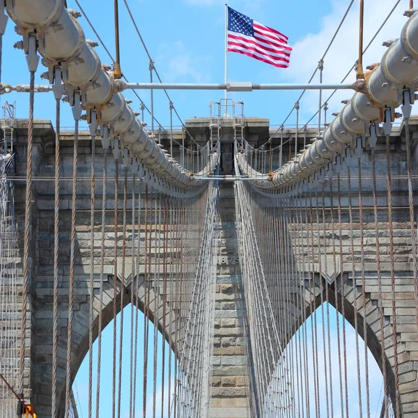 New York Ponte di Brooklyn — Foto Stock