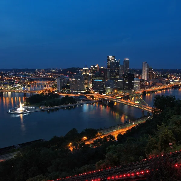 Pittsburgh night city — Stock Photo, Image