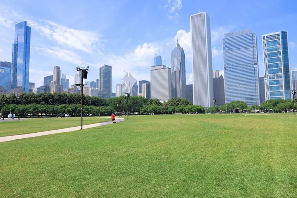 Чикаго горизонт - США — стокове фото