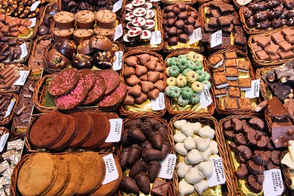 Spanish chocolate market — Stock Photo, Image