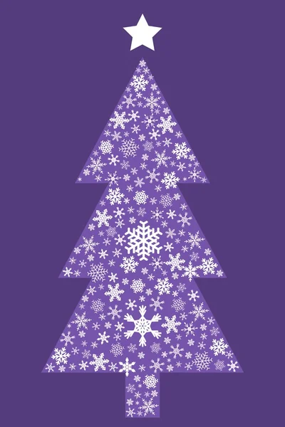 Cartão de árvore de Natal —  Vetores de Stock
