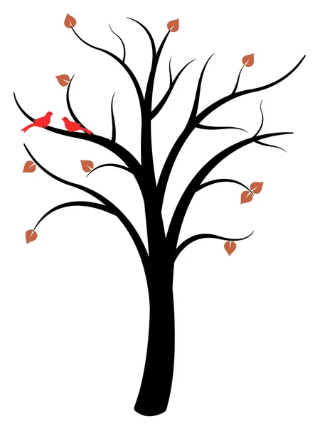 Podzimní strom vektor — Stockový vektor