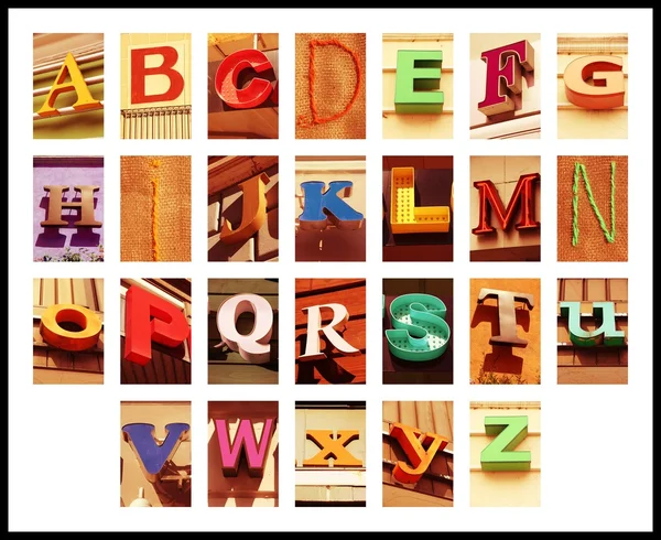 City font - letras urbanas — Foto de Stock