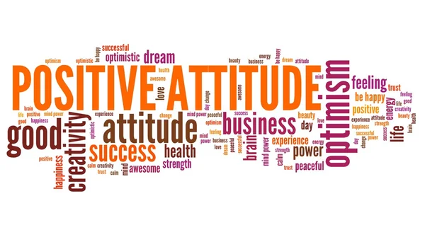 Worte der positiven Einstellung — Stockfoto