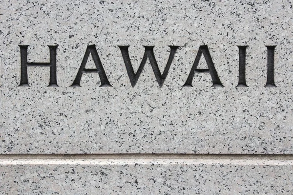 Hawaii granit tecken — Stockfoto