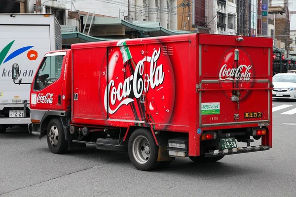 Coca cola φορτηγό — Φωτογραφία Αρχείου