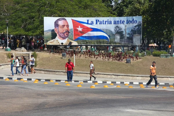 Kuba politiska tecken — Stockfoto