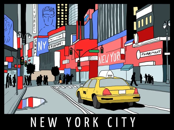 Manhattan sokak görünümü