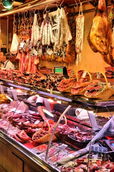 Barcelona meat shop — Stock Photo, Image
