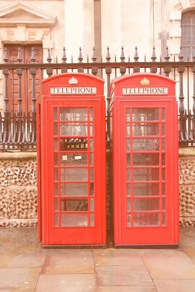 Londýn telefon - filtrované styl — Stock fotografie