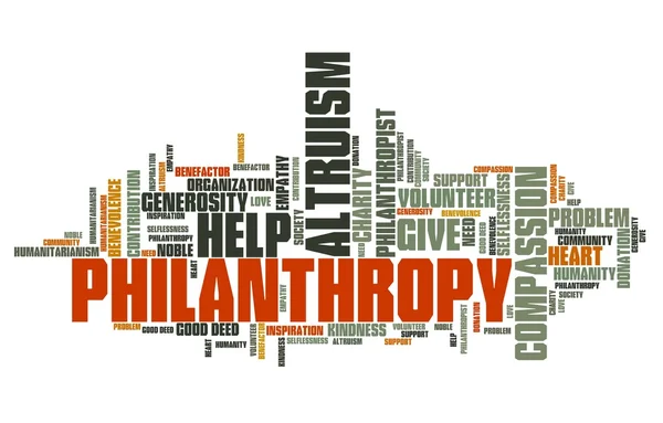 Filantropie - shluku — Stock fotografie