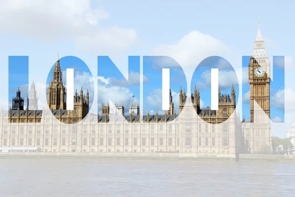 Londra şehir - seyahat işareti — Stok fotoğraf