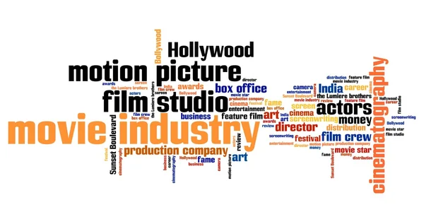 Film industry word cloud — Stock Photo, Image