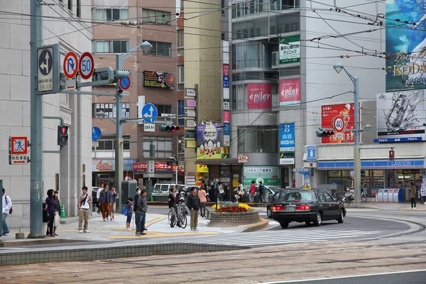 Hiroshima, Japão - vista do centro da cidade — Fotografia de Stock