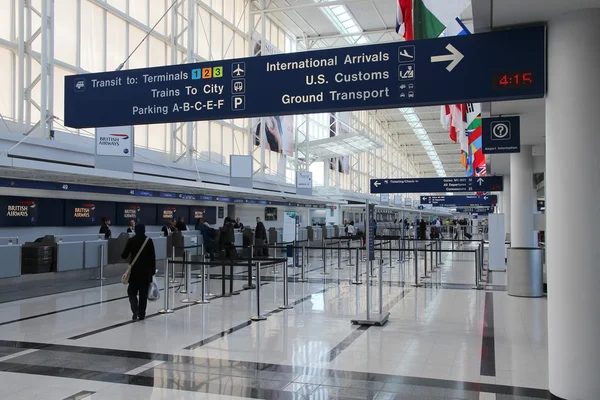 Interior do Aeroporto de Chicago — Fotografia de Stock