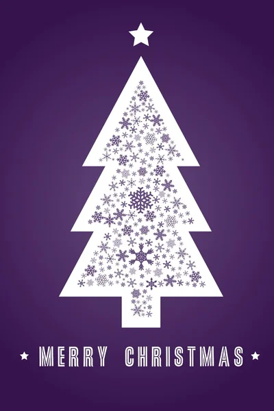Karácsonyi üdvözlet - vektor-illusztráció — Stock Vector
