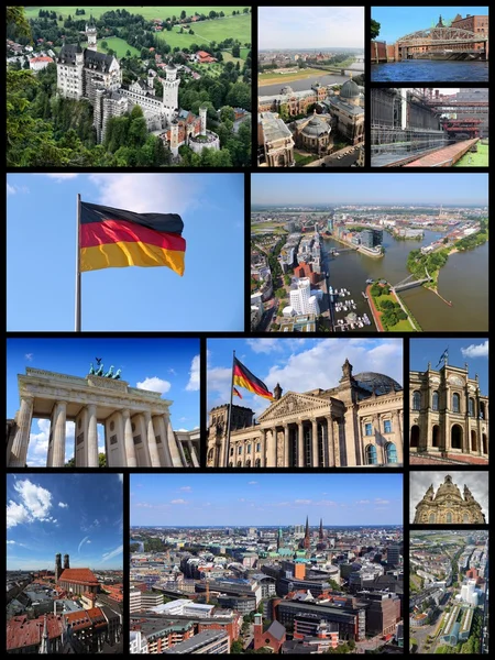 Deutschland reise fotocollage — Stockfoto