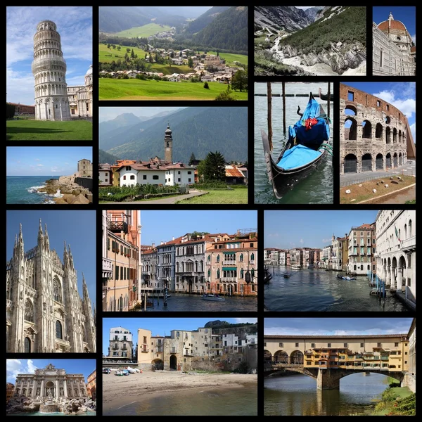 Italien resor Foto collage — Stockfoto