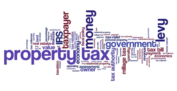 Property tax - word cloud — Stock Photo, Image