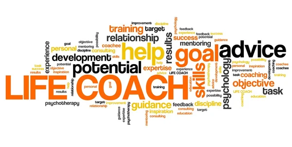 Life coach - word cloud — Stock Photo, Image
