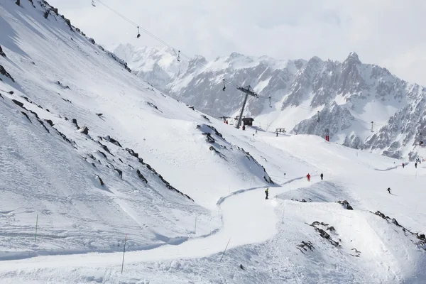 Francia pista da sci — Foto Stock