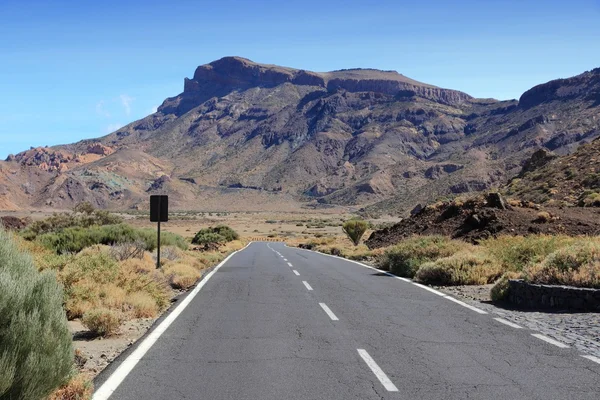 Tenerife road - Teide National Park — стокове фото