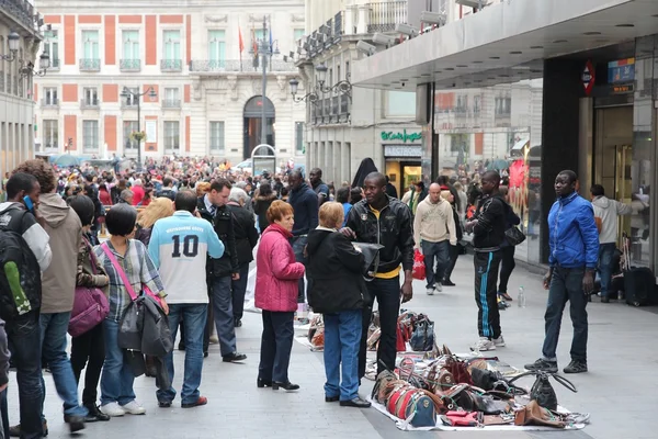 Gefälschte Handtaschen in Spanien — Stockfoto