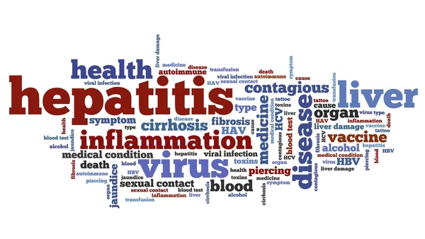 Hepatitis - word cloud — Stock Photo, Image