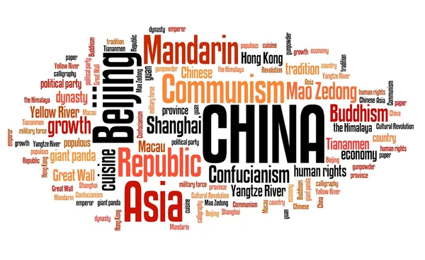 China - word cloud — 스톡 사진