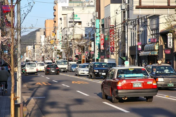 京都的交通-亚洲城市 — 图库照片