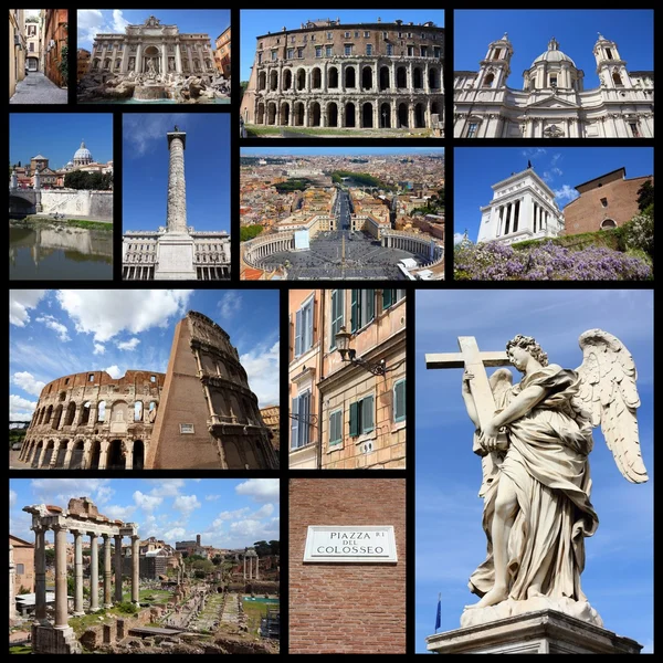 Rome reizen collage — Stockfoto
