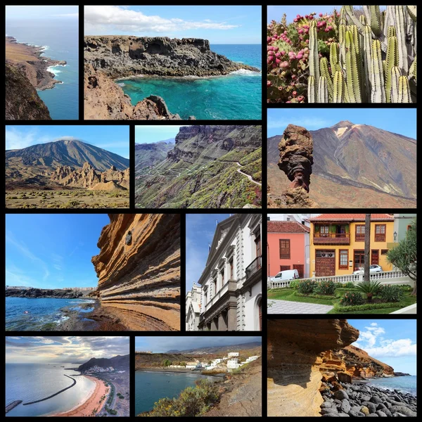 Collage de viaje Tenerife —  Fotos de Stock
