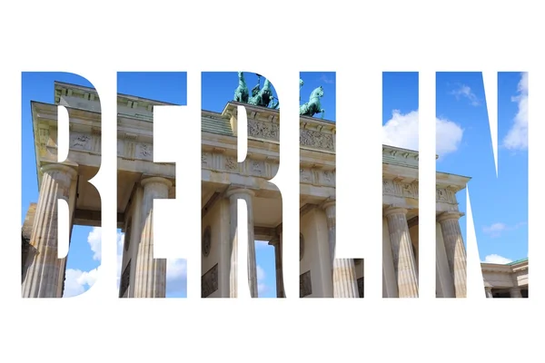 Όνομα πόλης Βερολίνο — Φωτογραφία Αρχείου
