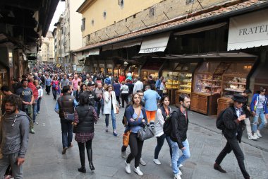 Tourist crowd in Florence