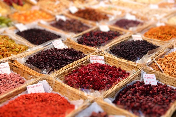 Gedroogd fruitmarkt — Stockfoto