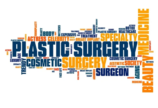Plastic surgery - word concept — ストック写真