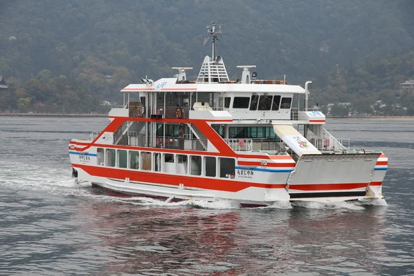 Miyajima trajektem v Japonsku — Stock fotografie